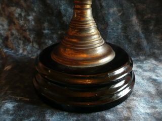 ANTIQUE OIL LAMP WITH ACID ETCHED GLASS SHADE FLEUR DE LYS DUPLEX BURNER 5
