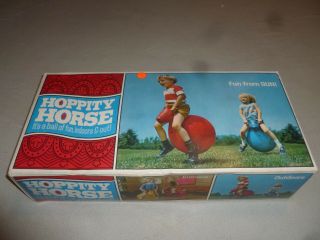 Hoppity Horse Bouncing Ball Fun Toy Nib 1960s 1970s Rubber Ride On