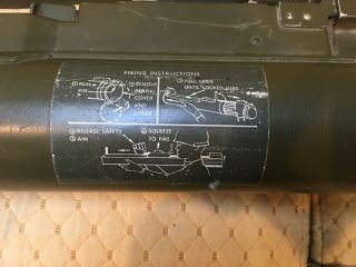 M72 Inert LAW Paperwieght Tube Display US Army Vietnam War RARE 4