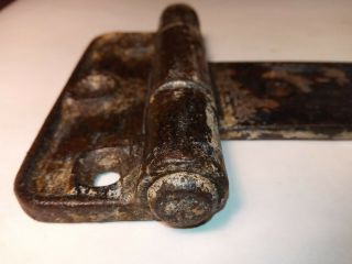 Vintage Set of 2 Extra Large Antique Farm Barn Door Gate Iron Hinges 18 X 4 - 3/4 