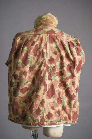 RARE VTG WWII BRITAIN US Army Camouflage HBT Shirt Jacket Reversible SNIPER 11