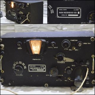 Military Wwii U.  S Bc - 312 - M Receiver