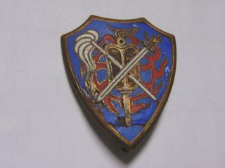 French Indochina Indochine Cao Dai Military Group Insignia Badge