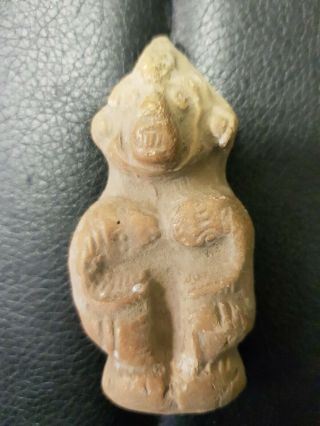 Ancient Origonal Mayan Or Aztec Pottery,  Clay Statue Figure