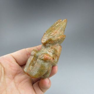 Chinese jade,  Hongshan culture,  natural,  jade,  Apollo,  pendant L06857 4