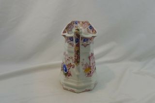 Cleopatra Francis Morley Pitcher Pink Egyptian Temple Flowers Antique1850 ' s 5