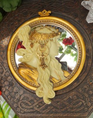 Art Nouveau Lady Of The Lake Mirror Artist Luis Masriera Design Arty Hippie Look