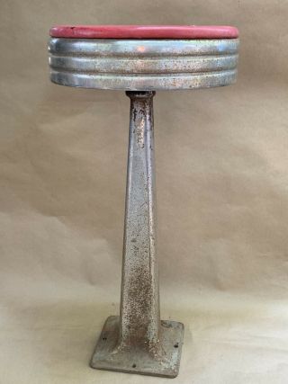 Vintage Diner Swivel Stool Soda Fountain Drug Store Counter Bar Authentic