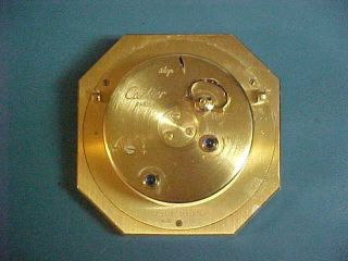 Cartier Signed & Numbered Travel Alarm Clock w/ Enamel / Jeweled - Paris 3