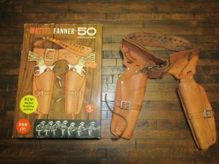 Vintage Mattel Fanner - 50 Holster And Box Only