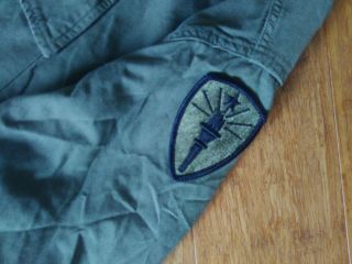 Vintage Vietnam War U.  S.  Army Green Uniform Shirt Coat Men’s Combat Tropical L 2