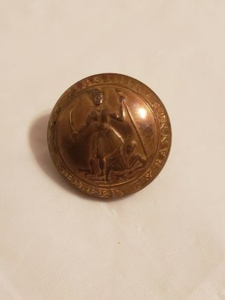 Civil War Virginia Militia State Seal Button Marked Shuyler H&g Confederate