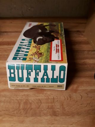 Vtg Marx Toy Johnny West Series Western buffalo I box.  Great 3