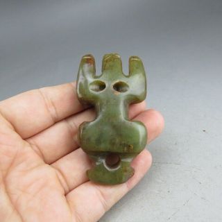 China,  liaoning,  hongshan culture,  hetian jade,  Apollo,  pendant K0572 5