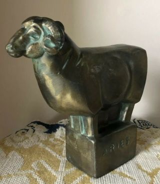 Vintage Retro Fred Press Mid Century Modern Sculpture Sheep Aries Horoscope 2