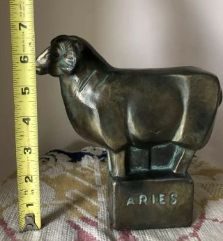 Vintage Retro Fred Press Mid Century Modern Sculpture Sheep Aries Horoscope 8