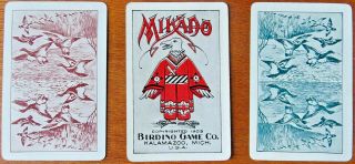 Rare 1903 Antique Card Game JAPS SET - MIKADO - BIRDINO GAME CO - KALAMAZOO,  MI 3