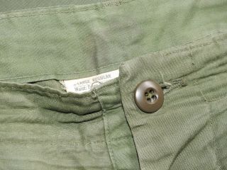 Us Army Usmc Marine Vietnam Poplin Jungle Pants X - Large Reg 1967 Vtg Trousers