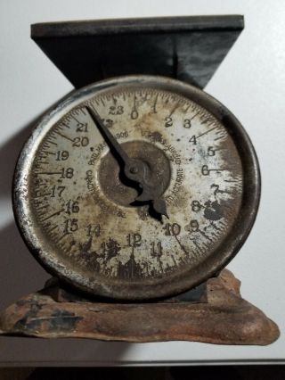 Vintage Hamilton Silver Scales - - 26 Lbs/8 Ozs - - Patented 1906 - - - -