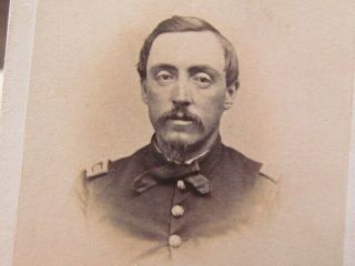 Possible Vermont Civil War Captain Cdv Photograph