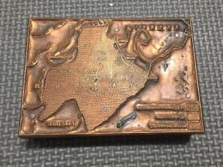 Vintage Copper Printing Plate Ancient Roman Empire Medieval Europe