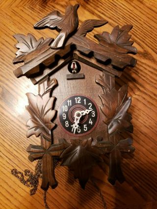 Vintage Black Forrest Cuckoo Clock,  But Missing Weights