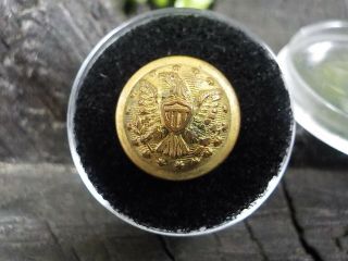 Old Rare Vintage Antique Civil War Relic Eagle Staff Officer Cuff Button 2