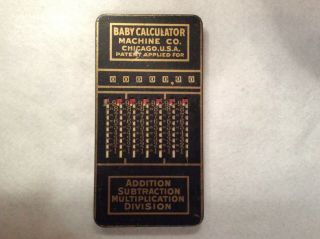 Baby Calculator Machine Co.  Chicago,  Illinois 1920s Vintage Collectable