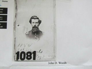 28th York Infantry Lt.  John D.  Woods autographed cdv photograph 4