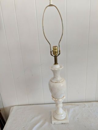 Gorgeous Great Old Heavy Italian Neo Classical Solid Marble Lamp