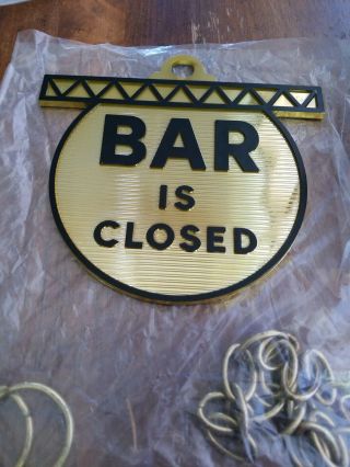 Vintage Spartus Bar is Open/Closed Backward Bartender electric wall clock 4