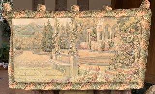 Antique French Aubusson Style Wall Hanging Tapestry - 65 X 109 Cm