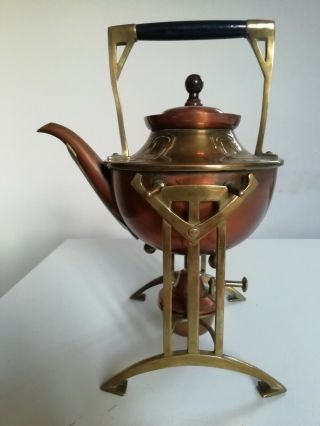Carl Deffner Tea Kettle Art Nouveau/ Arts & Craft Brass & Copper