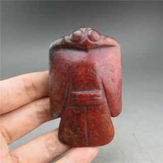 China,  Jade,  Hongshan Culture,  Natural Jade,  The Eagle,  Pendant A5