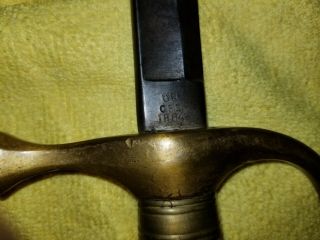 Rare Civil War Military Sword C.  S.  L 1864 By Ames