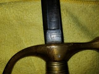 Rare Civil War Military Sword C.  S.  L 1864 By Ames 2