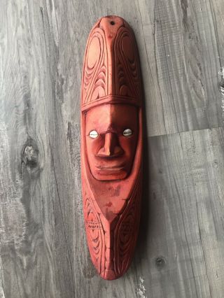Vintage Sepik Papua Guinea Wood Carved Mask