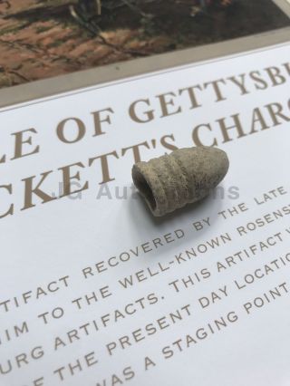 Pickett ' s Charge - The Battle of Gettysburg - Civil War Era Recovered Artifact 2