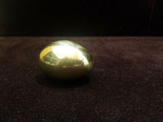 Vintage Mid Century Modern Carl Aubock Austria Brass Egg Paperweight 2