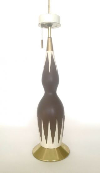 Gerald Thurston Ceramic Lamp Lightoleir Mid Century Modern Dunbar Gio Ponti Styl