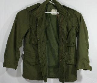 Vintage 1973 Alpha Industries Vietnam War Era M65 Military Jacket Mens Size Med 3