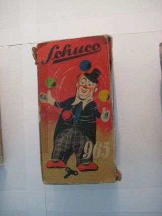 Antique Schuco US Zone German wind up Clown Juggler (965) 4