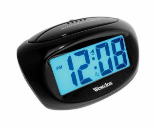 Westclox Alarm Clock 1 " Black Black Case