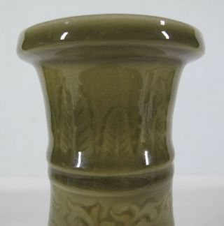 Meiji Taisho Seiji Tobai Chinese Style Incised Carved Celadon Bottle Vase yqz 6