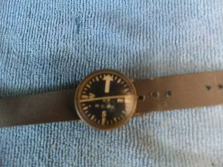 Vintage W.  C.  Co.  Waltham Clock Co.  U.  S.  Military Survival Wrist Compass Vietnam