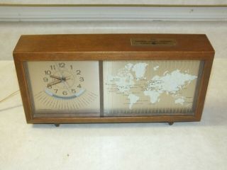 General Electric World Terrestrial Time Clock Model 8111 Special Edition Wow