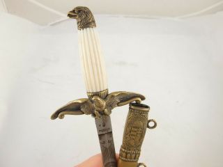 Hungarian Officer ' s Dagger WW2 paratrooper Air Force Sword Knife RARE EX,  1944 11