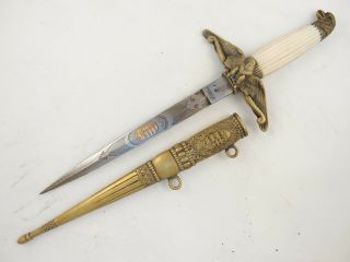 Hungarian Officer ' s Dagger WW2 paratrooper Air Force Sword Knife RARE EX,  1944 2