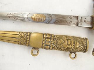 Hungarian Officer ' s Dagger WW2 paratrooper Air Force Sword Knife RARE EX,  1944 4