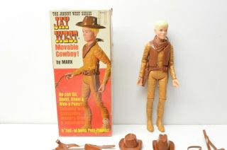 MARX Vintage Johnny West cowboy action figure Jay West w Box,  accessories 2